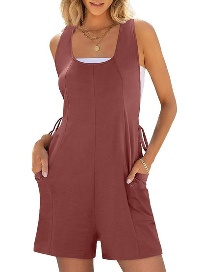 Comfortable Pocket Vest Jumpsuit Women - Urban Trend Fashion