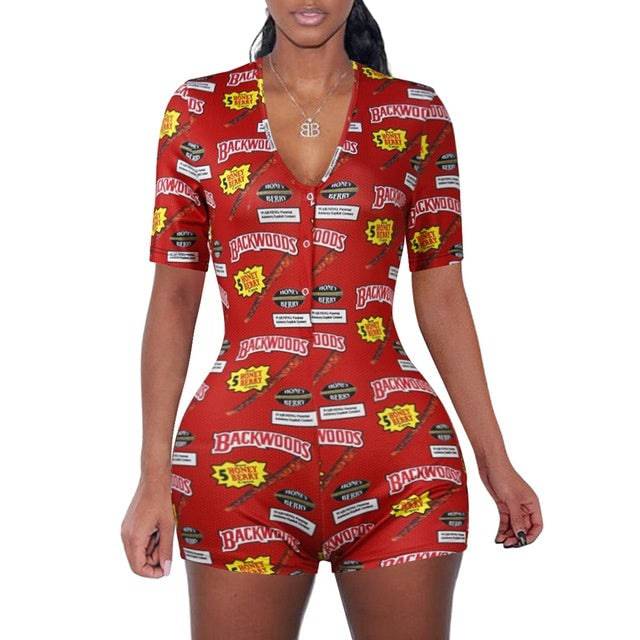 Sexy Women Bodysuit Playsuit Short Romper Jumpsuit Sleepwear - Urban Trend Fashion