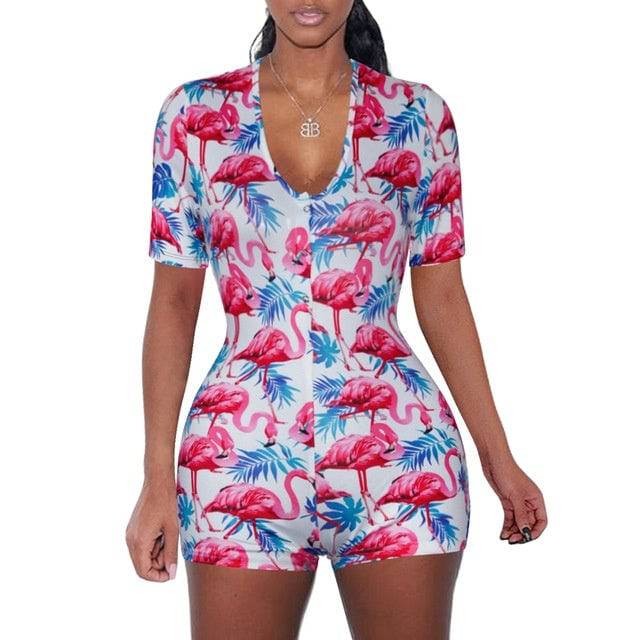 Sexy Women Bodysuit Playsuit Short Romper Jumpsuit Sleepwear - Urban Trend Fashion