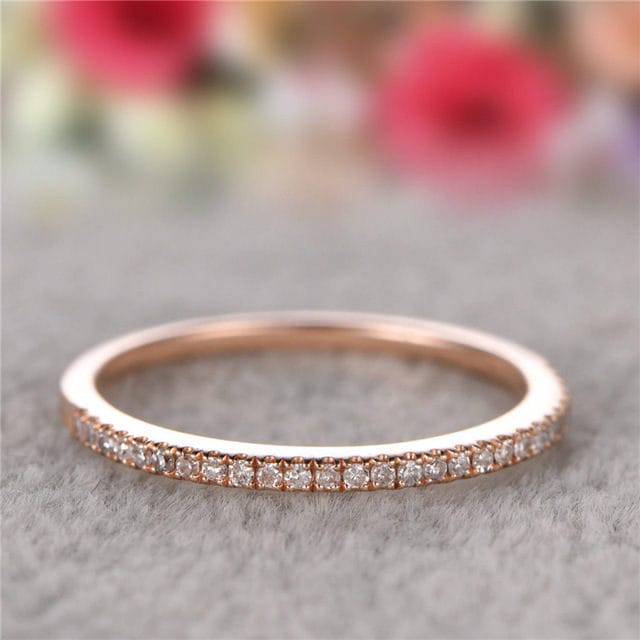 Women&#039;s Jewelry Cz Zircon Crystal Band Ring - Urban Trend Fashion