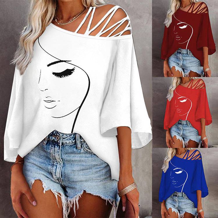 Fashion Stitching Loose Casual Tops For Women - Urban Trend Fashion