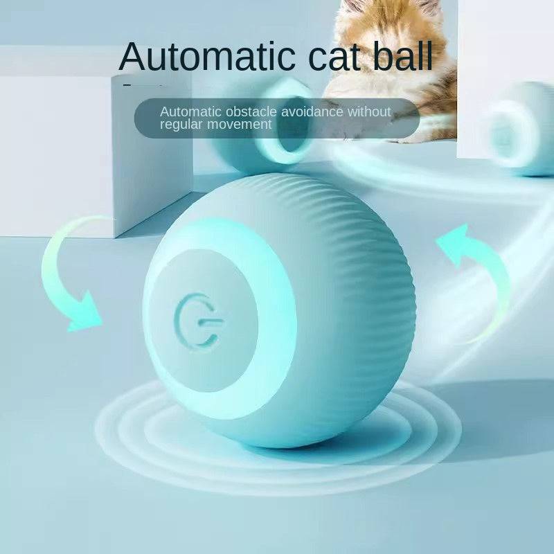 Electric Cat Toy Smart Rolling Ball Bite-resistant Fun Cat Toy Self-hi Boring Ball Artifact Dust-free Pet Supplies - Urban Trend Fashion