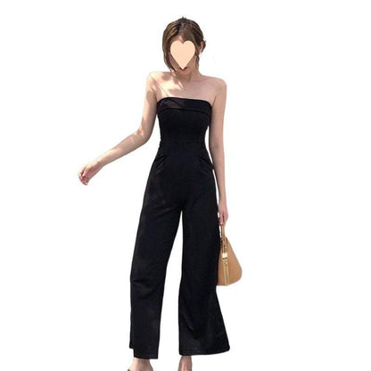 New Slim Fit Tube Top Jumpsuit Women - Urban Trend Fashion