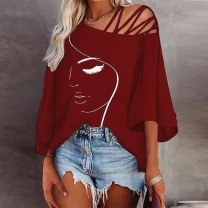 Fashion Stitching Loose Casual Tops For Women - Urban Trend Fashion