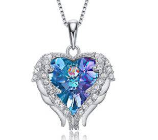 Elements Crystal S925 Sterling Silver Angel Necklace - Urban Trend Fashion