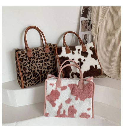 Korean Style Large-capacity Handbag Fashion Western Plush - Urban Trend Fashion