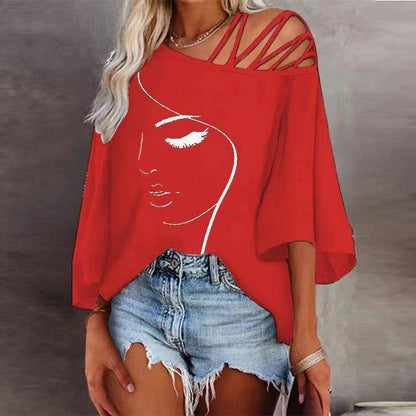 Fashion Stitching Loose Casual Tops For Women - Urban Trend Fashion