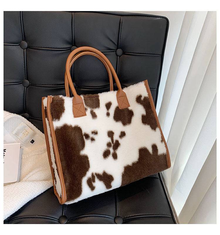 Korean Style Large-capacity Handbag Fashion Western Plush - Urban Trend Fashion