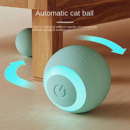 Electric Cat Toy Smart Rolling Ball Bite-resistant Fun Cat Toy Self-hi Boring Ball Artifact Dust-free Pet Supplies - Urban Trend Fashion