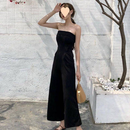 New Slim Fit Tube Top Jumpsuit Women - Urban Trend Fashion