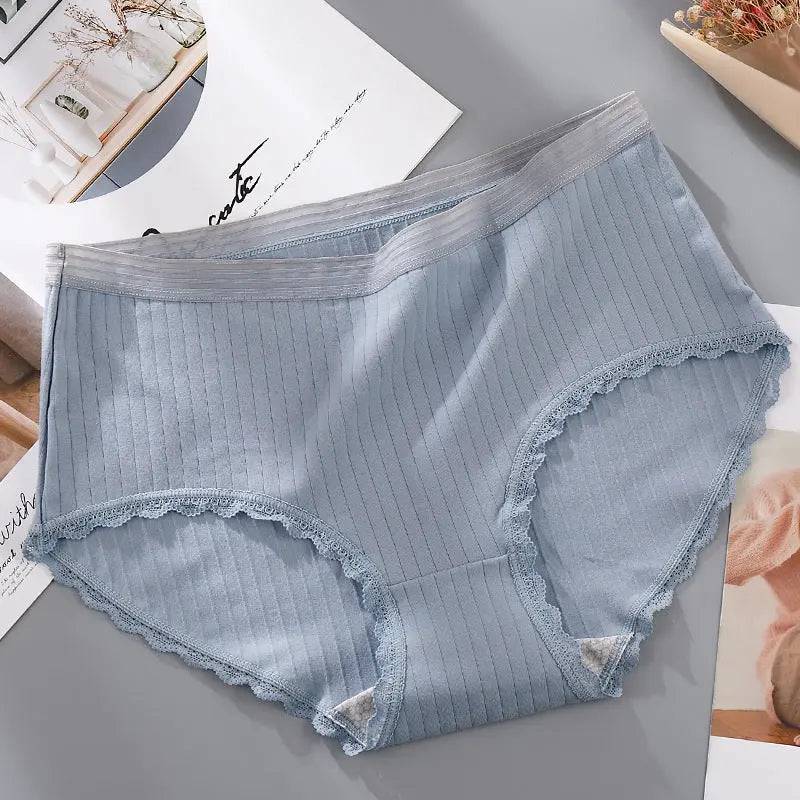 Antibacterial lace-edged panties - Urban Trend Fashion