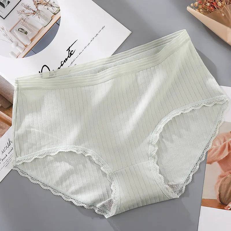 Antibacterial lace-edged panties - Urban Trend Fashion