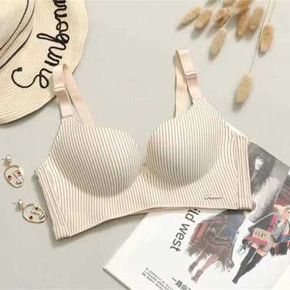 Brand High-End Romantic Temptation Bra Set Women's Fashion Striped wear Pushs - Urban Trend Fashion