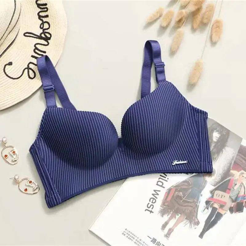 Brand High-End Romantic Temptation Bra Set Women's Fashion Striped wear Pushs - Urban Trend Fashion