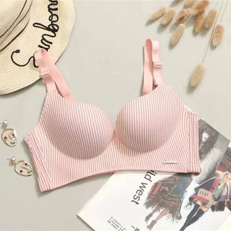 Brand High-End Romantic Temptation Bra Set Women's Fashion Striped wear Pushs - Urban Trend Fashion