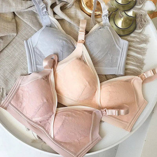 Confinement Bra New Pregnancy Dear Breastfeeding Bras Gathered Before Cross Breastfeeding Pregnant Women Underwear - Urban Trend Fashion