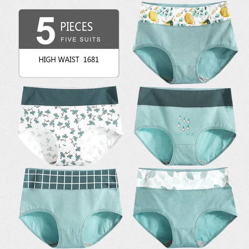 Cotton high waist panties - Urban Trend Fashion