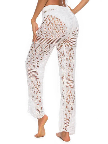 Cutout Straight Swim Pants - Urban Trend Fashion