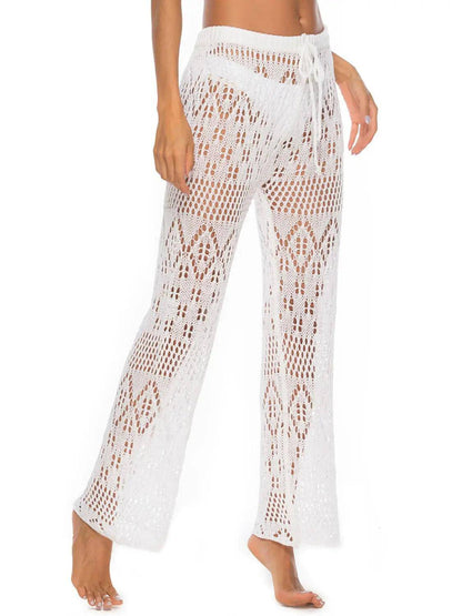 Cutout Straight Swim Pants - Urban Trend Fashion