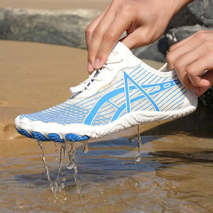 Elastic Lock Laces Mesh Breathable Hike Footwear - Urban Trend Fashion