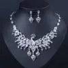 Ethnic Style Zircon Peacock Earring Set Tassel Colorful Clavicle Necklace Jewelry Set - Urban Trend Fashion