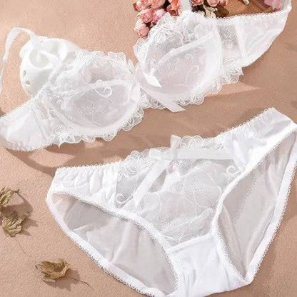 Flirting French Ultra-Thin Lingerie Bras And Panties Set For Women - Urban Trend Fashion