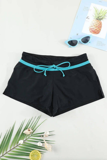 Full Size Drawstring Swim Shorts - Urban Trend Fashion