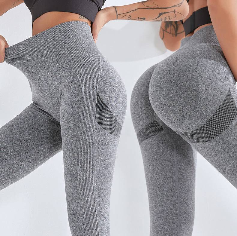 High Waist Tight Sports Yoga Trousers - Urban Trend Fashion