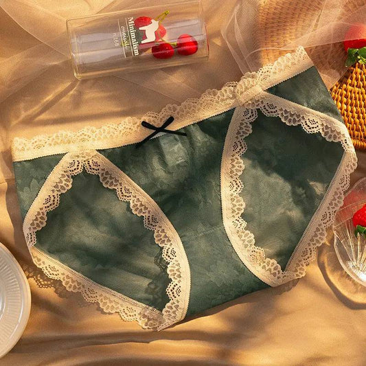 Lace Panties Ladies Cotton Antibacterial Panties - Urban Trend Fashion