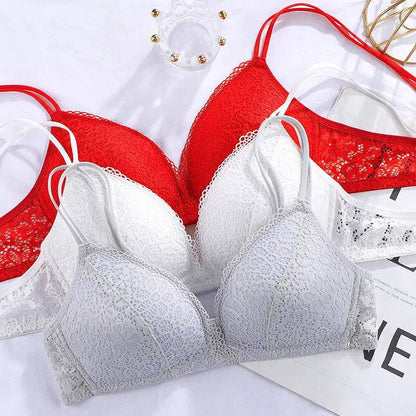 Lace Thin Clothes Without Steel Ring Push Up Bras - Urban Trend Fashion