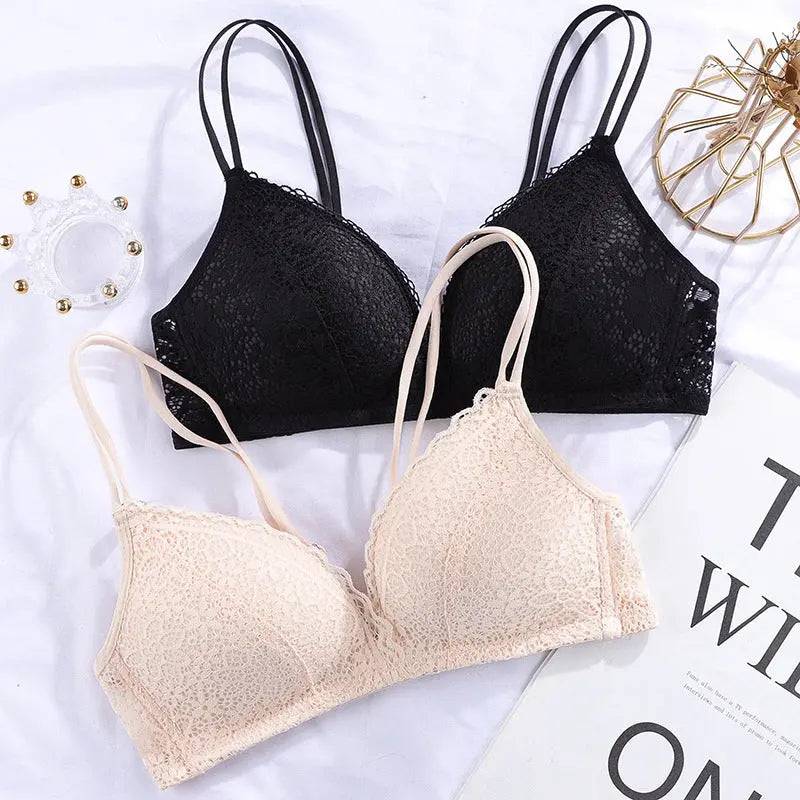 Lace Thin Clothes Without Steel Ring Push Up Bras - Urban Trend Fashion