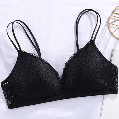 Lace Thin Clothes Without Steel Ring Push Up Bras - Urban Trend Fashion