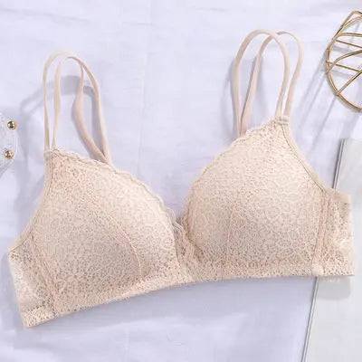 Lace Thin Clothes Without Steel Ring Push Up Bras - Urban Trend Fashion