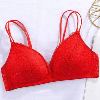 Lace Thin Clothes Without Steel Ring Push Up Bras - Urban Trend Fashion