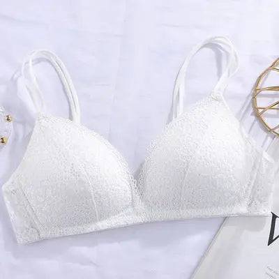 Lace Thin Clothes Without Steel Ring Push Up Bras - Urban Trend Fashion