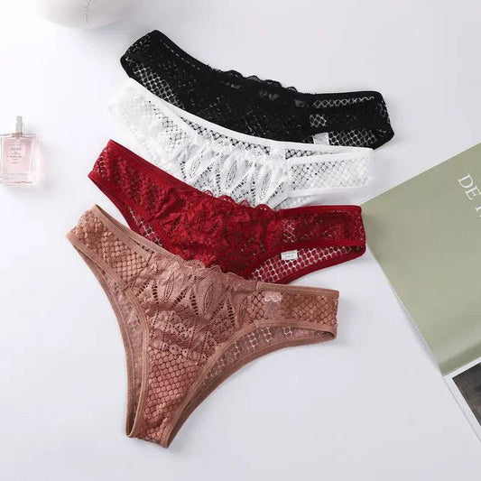 Lace Women's Panties Transparent Cutout - Urban Trend Fashion