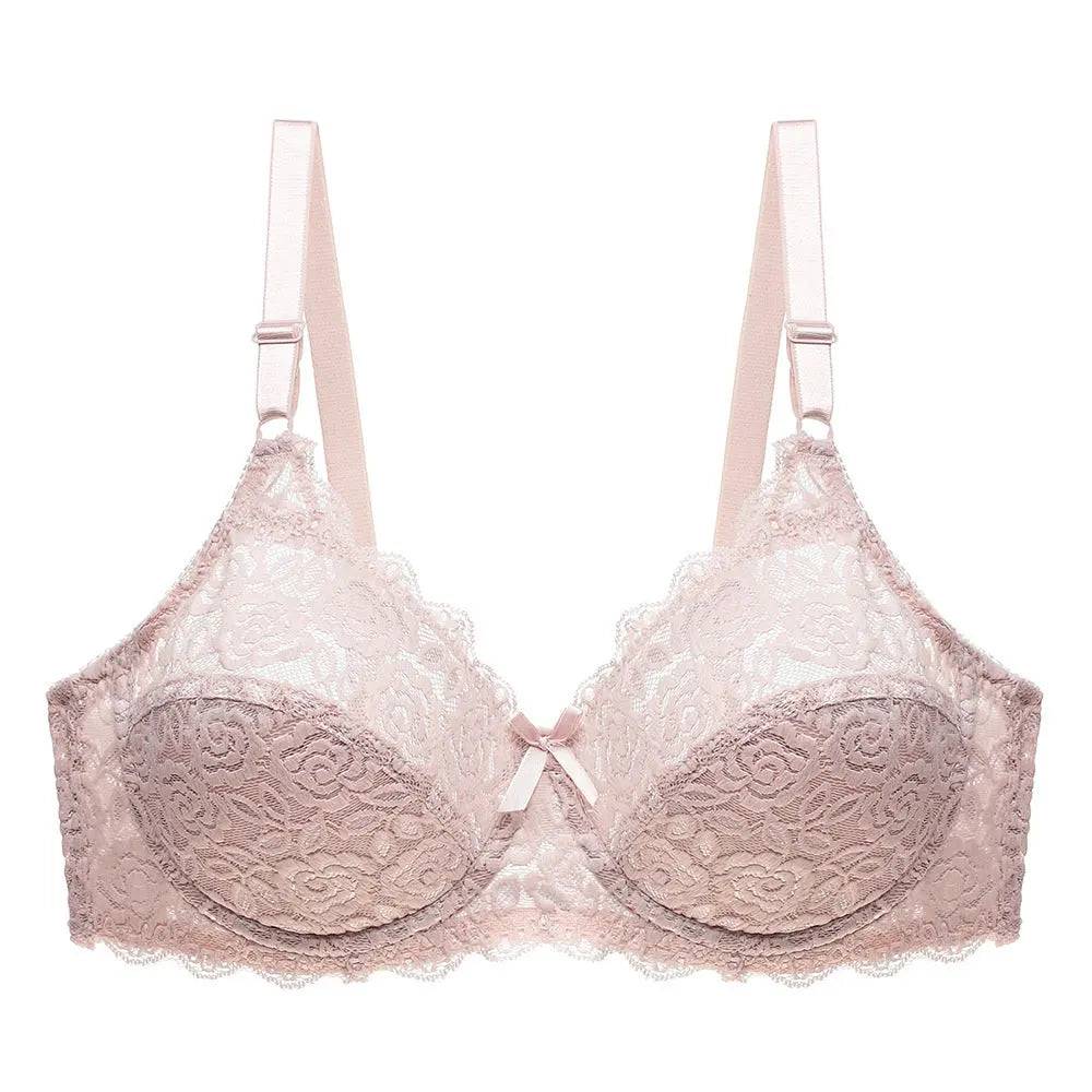 Lace bras gathered together for a breathable bra - Urban Trend Fashion