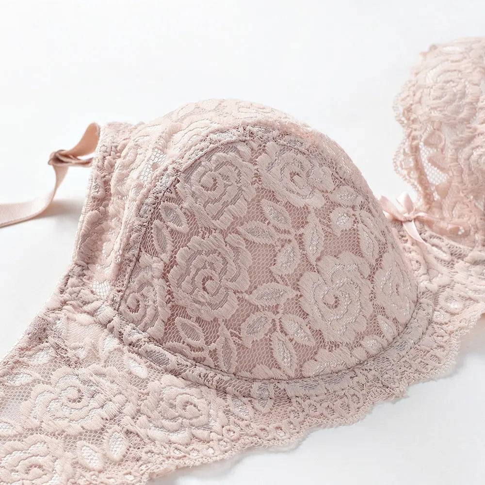 Lace bras gathered together for a breathable bra - Urban Trend Fashion