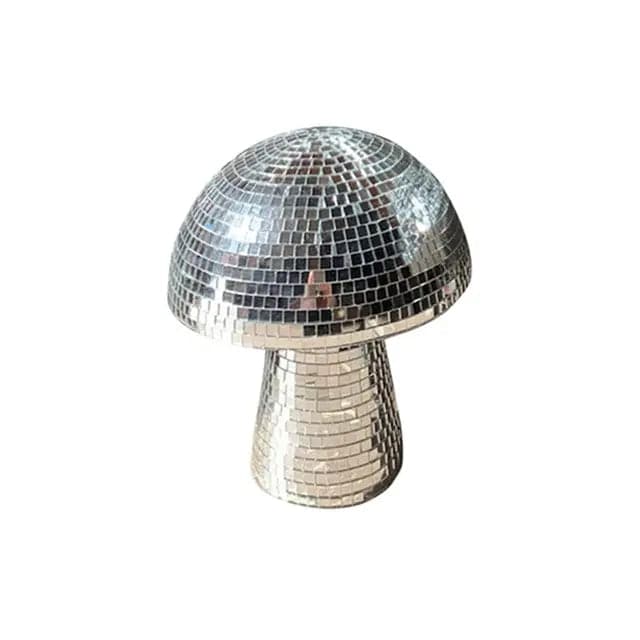 Mirror Glass Brick Mushroom Disco Ball Upholstery - Urban Trend Fashion