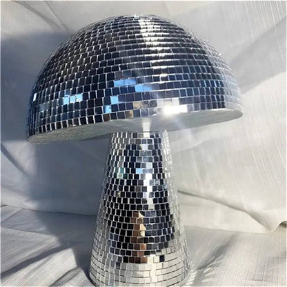 Mirror Glass Brick Mushroom Disco Ball Upholstery - Urban Trend Fashion