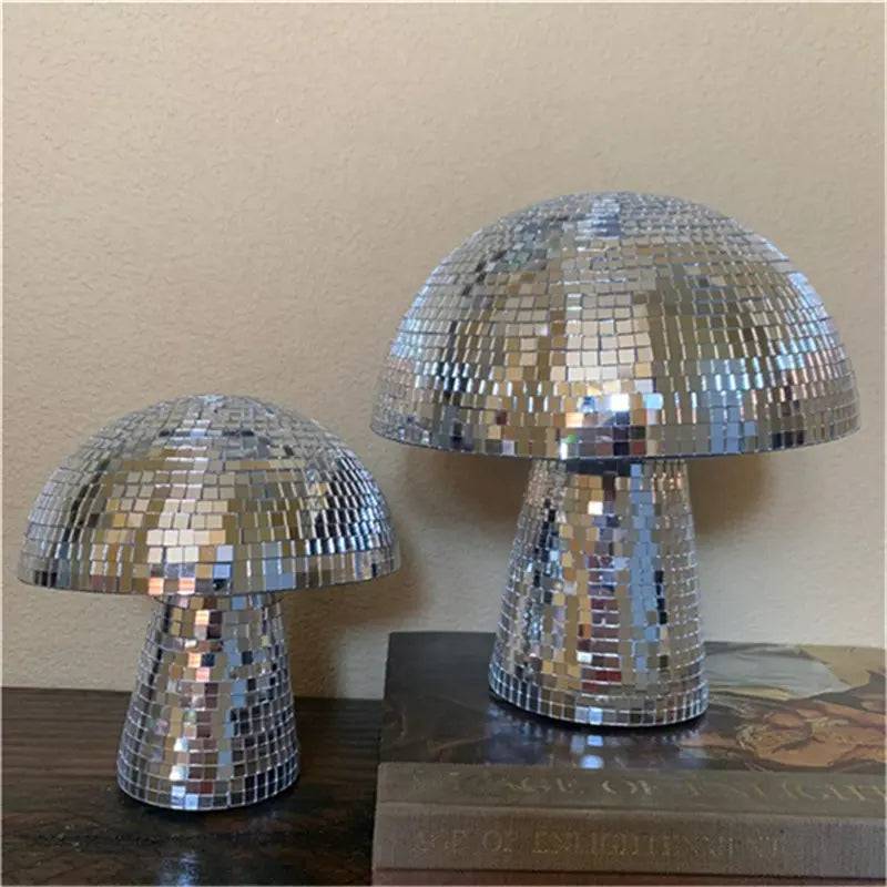 Mirror Glass Brick Mushroom Disco Ball Upholstery - Urban Trend Fashion