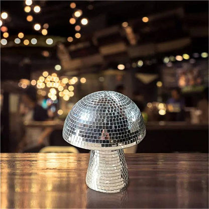 Mirror Glass Brick Mushroom Disco Ball Upholstery - Urban Trend Fashion