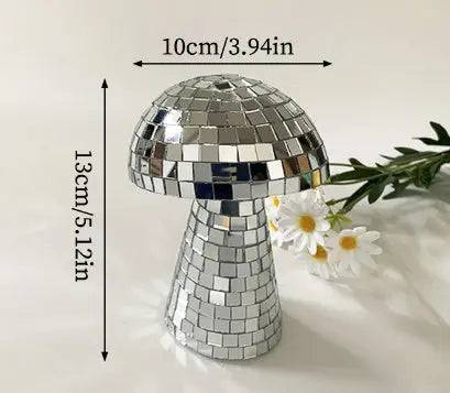 Mirror Glass Brick Mushroom Disco Ball Upholstery - Urban Trend Fashion