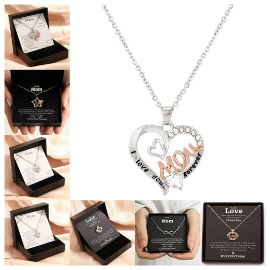 Mother's Day Necklace Gift Box Love Necklace For Women Fine Jewelry Women Accessories Fashion Jewelry - Urban Trend Fashion