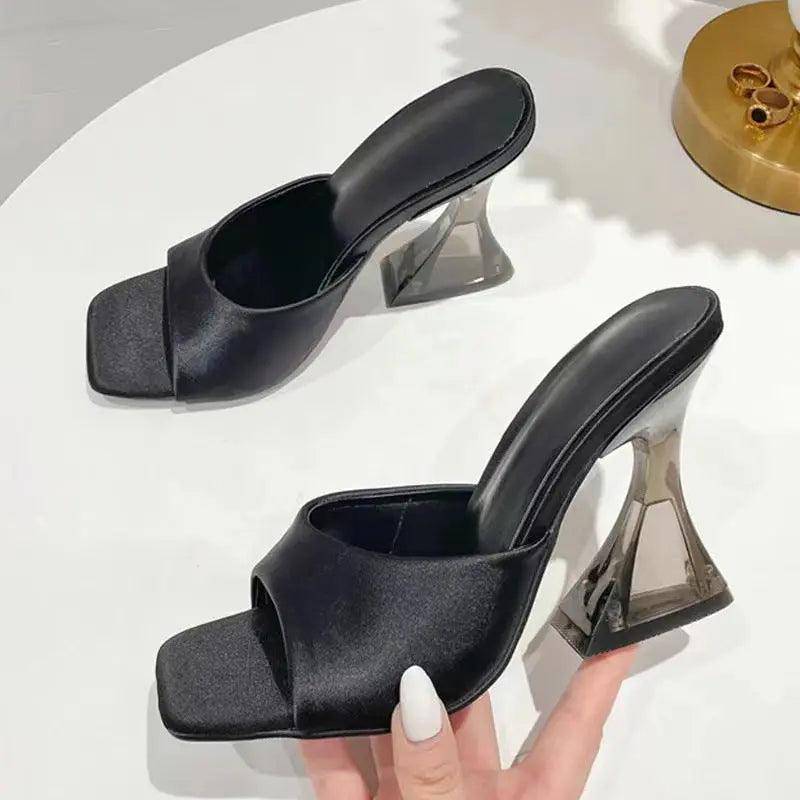 Open Toe High Heel Sandals - Urban Trend Fashion