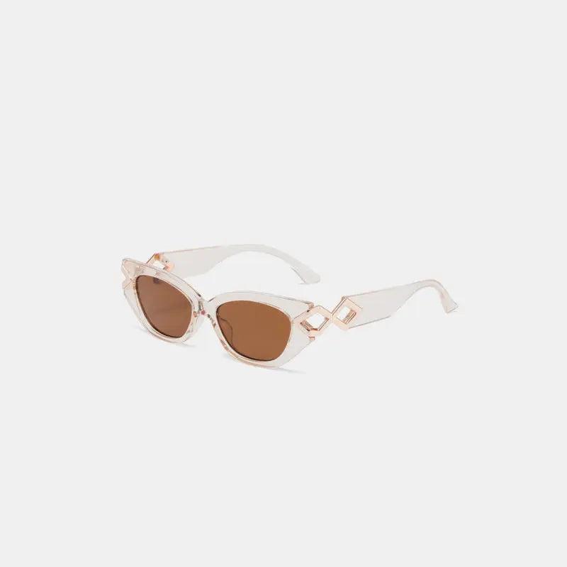 Polycarbonate Frame Cat-Eye Sunglasses - Urban Trend Fashion