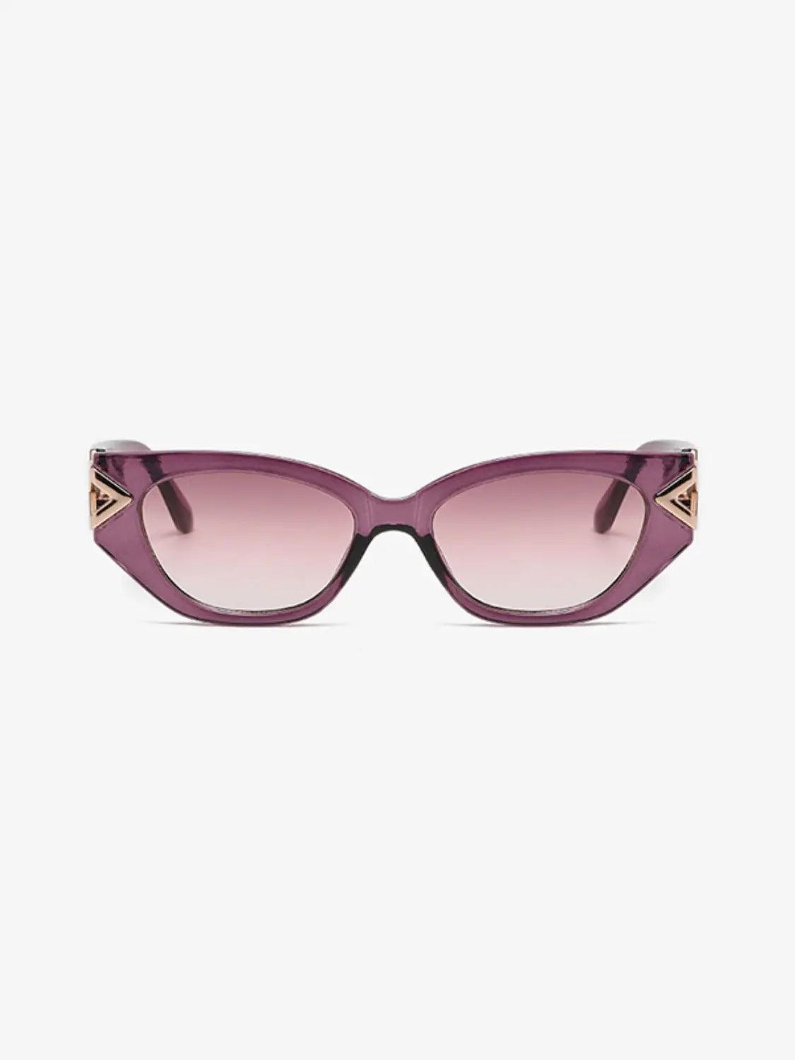 Polycarbonate Frame Cat-Eye Sunglasses - Urban Trend Fashion