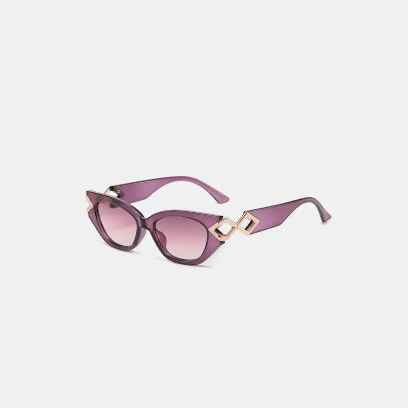 Polycarbonate Frame Cat-Eye Sunglasses - Urban Trend Fashion