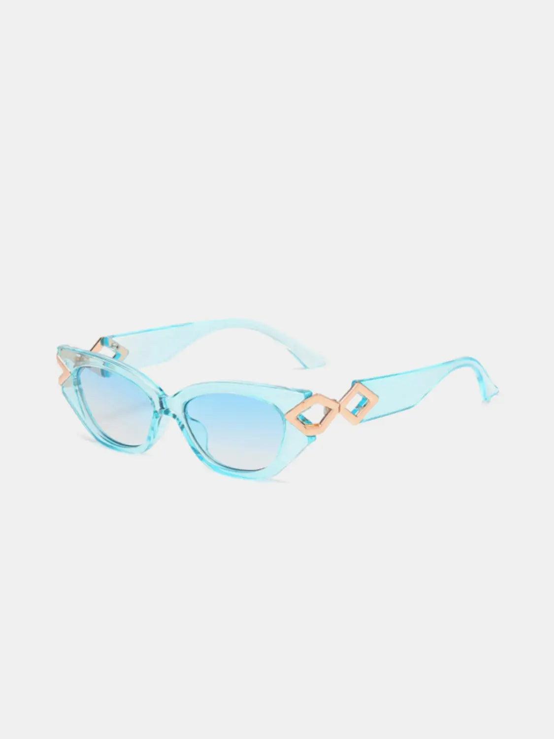 Polycarbonate Frame Cat-Eye Sunglasses - Urban Trend Fashion