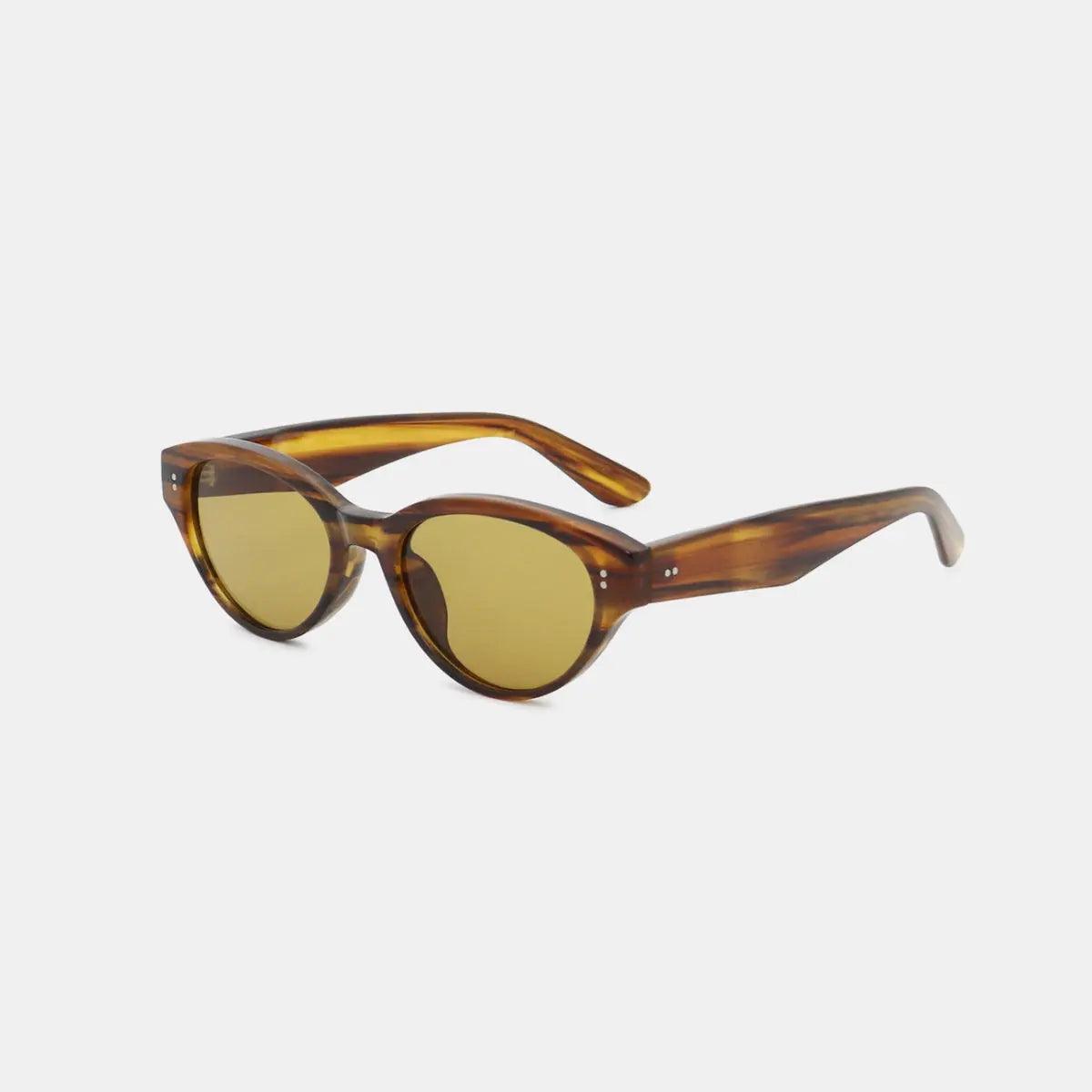 Polycarbonate Frame Cat-Eye Sunglasses - Urban Trend Fashion